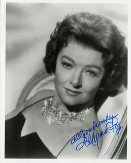 Myrna Loy autograph