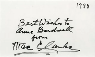 Mae Clarke autograph