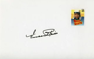 Vincent Price autograph