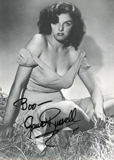 Jane Russell autograph