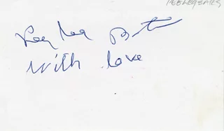 Peg Leg Bates autograph