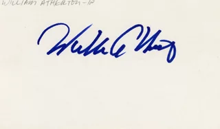 William Atherton autograph