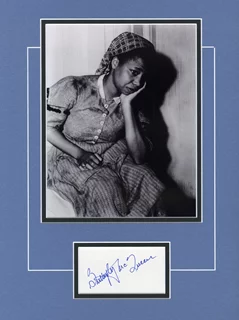Butterfly McQueen autograph