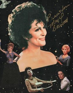 Majel Barrett autograph