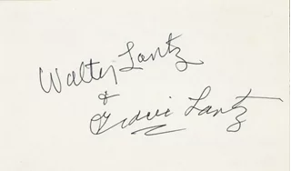 Walter Lantz autograph