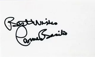 Carmen Basilio autograph