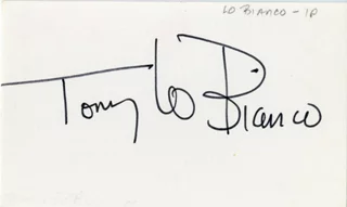 Tony Lo Bianco autograph