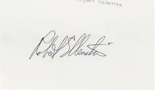 Robert Ellenstein autograph