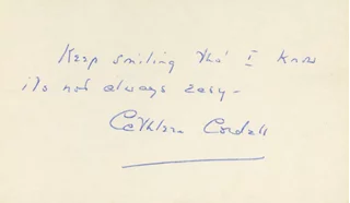 Cathleen Cordell autograph