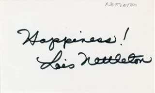 Lois Nettleton autograph
