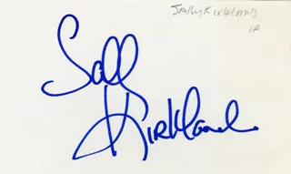 Sally Kirkland autograph