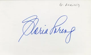 Gloria Loring autograph