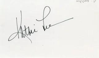 Kathie Lee Gifford autograph