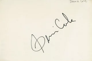 Dennis Cole autograph