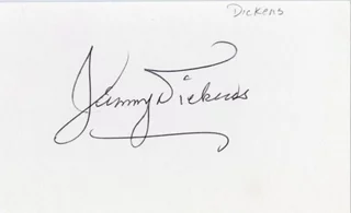 Jimmy Dickens autograph
