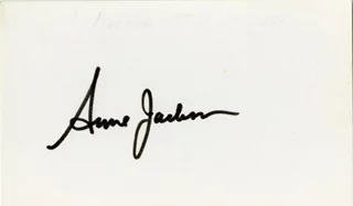 Anne Jackson autograph