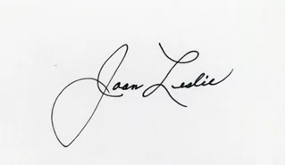 Joan Leslie autograph
