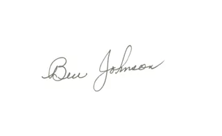 Ben Johnson autograph