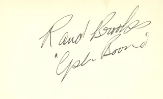 Rand Brooks autograph