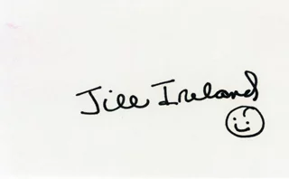 Jill Ireland autograph