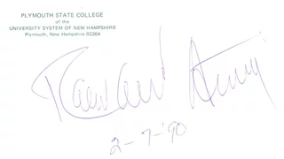 Ralph David Abernathy autograph