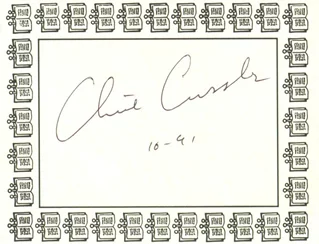 Clive Cussler autograph