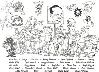 Daws Butler autograph