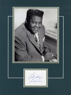 Fats Domino autograph
