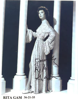Rita Gam autograph