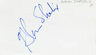 Glenn Shadix autograph