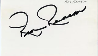 Rex Reason autograph
