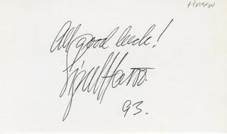 Signe Hasso autograph