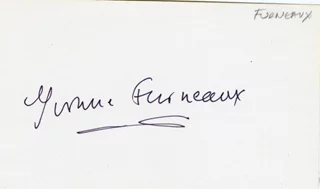 Yvonne Furneaux autograph
