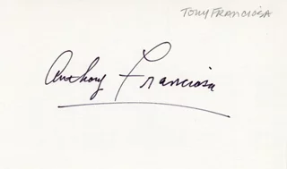Anthony Franciosa autograph