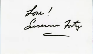 Susanna Foster autograph