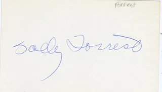 Sally Forrest autograph