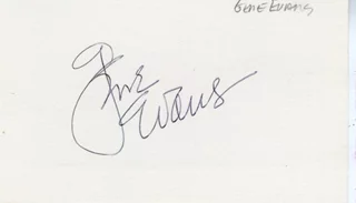 Gene Evans autograph