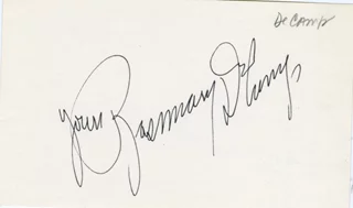 Rosemary DeCamp autograph
