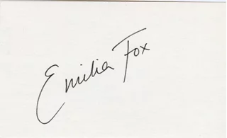 Emilia Fox autograph