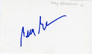 Greg Germann autograph