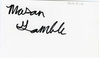 Mason Gamble autograph