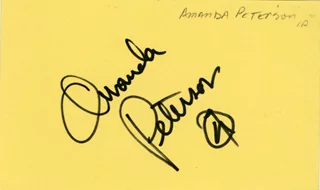 Amanda Peterson autograph
