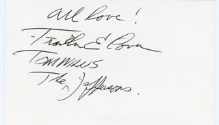 Franklin Cover autograph