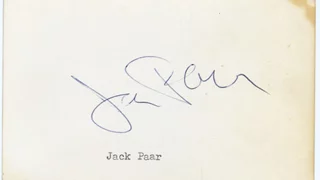Jack Paar autograph