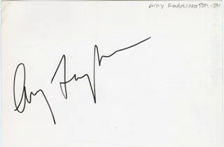Amy Farrington autograph