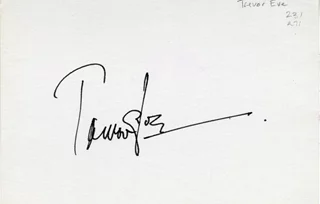 Trevor Eve autograph