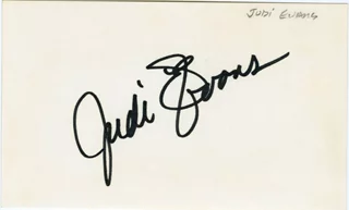Judi Evans autograph