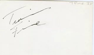 Travis Fine autograph
