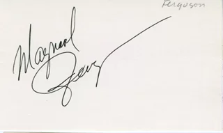 Maynard Ferguson autograph