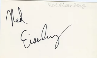 Ned Eisenberg autograph